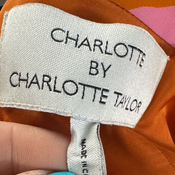 Anthropologie Charlotte Taylor Silk Camel Print Dress Size 2 - Picture 5 of 6